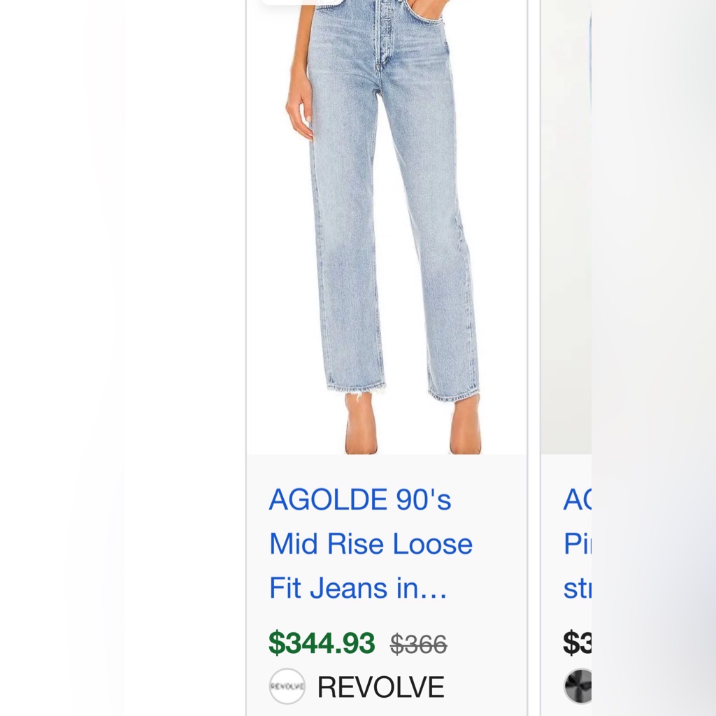Agolde 90's Jeans. Size 24